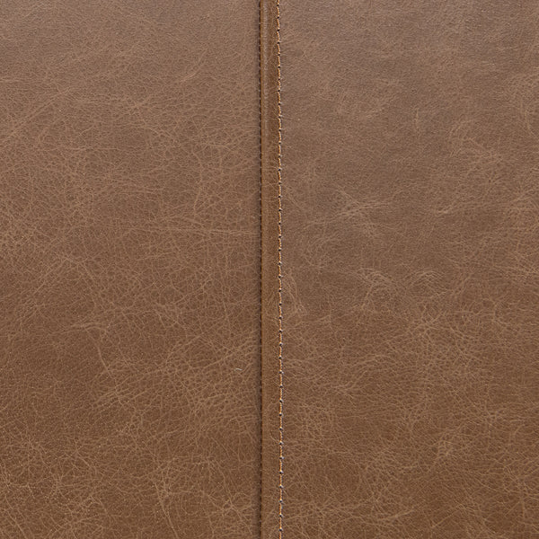 Madeleine Leather Bench - Dune Walnut, Taupe