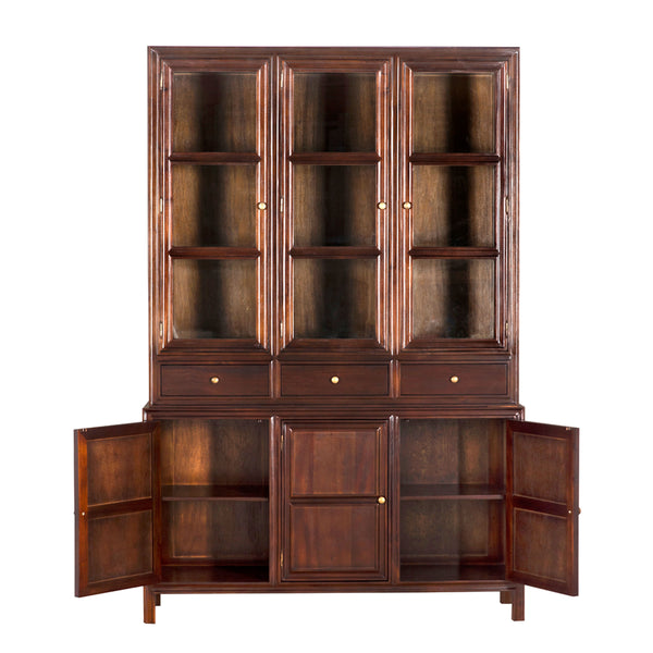 Colonial Hutch, Hand Rubbed Brown