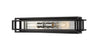 Titania 2 Light Vanity in Black + Brushed Nickel Finish