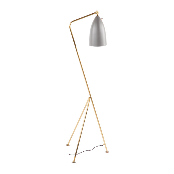 Magnus Floor Lamp - Dark Grey/Brass