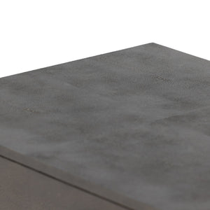 Shagreen Desk In Grey Shagreen