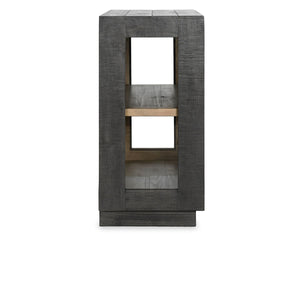 Larson Solid Wood Cabinet with Glass Doors