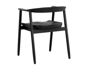 JEREMY DINING ARMCHAIR - BLACK