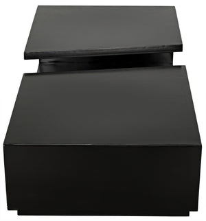 Shift Industrial Steel Coffee Table in Matte Black