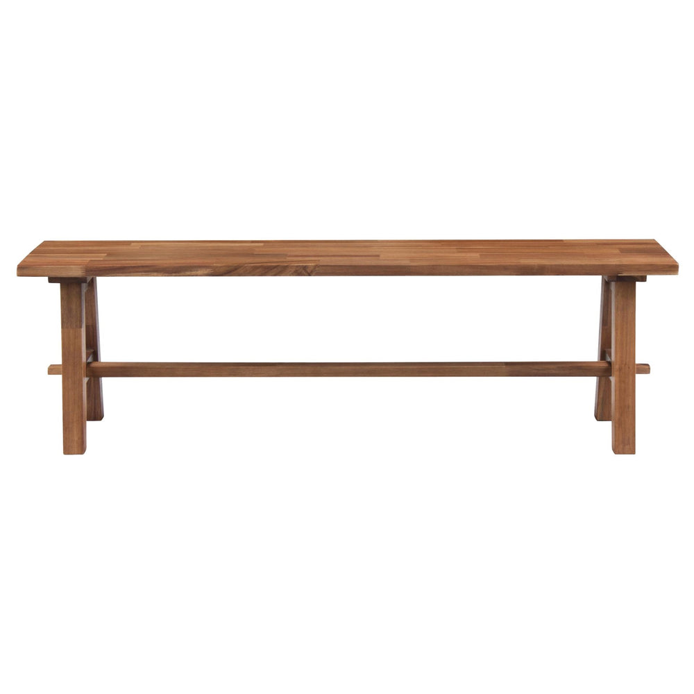 Bedford 59" Bench "A" Base In Brushed Brown 