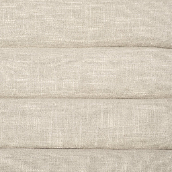 Pierre Beige Fabric Upholstered Armless Chaise Lounge Chair