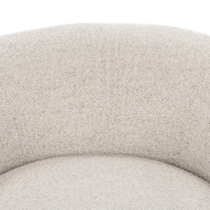 Chassia Upholstered Swivel Chair - Dusty Beige
