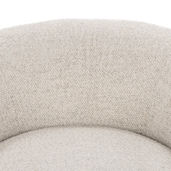 Chassia Upholstered Swivel Chair - Dusty Beige
