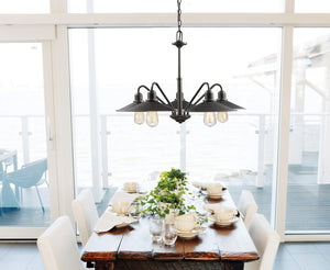 Casa 5 Light Chandelier in Olde Bronze Finish