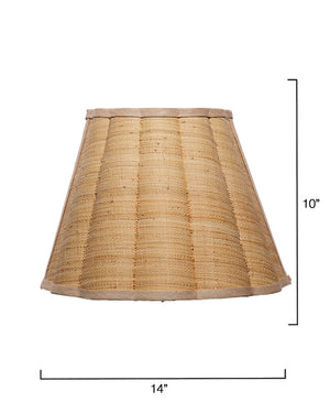 Scalloped 1-Light Wall Sconce, Raffia