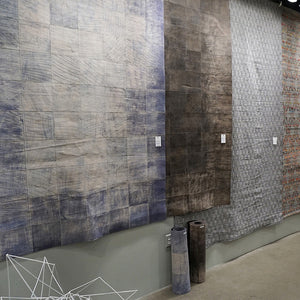 Espresso Scratched Leather Rugs