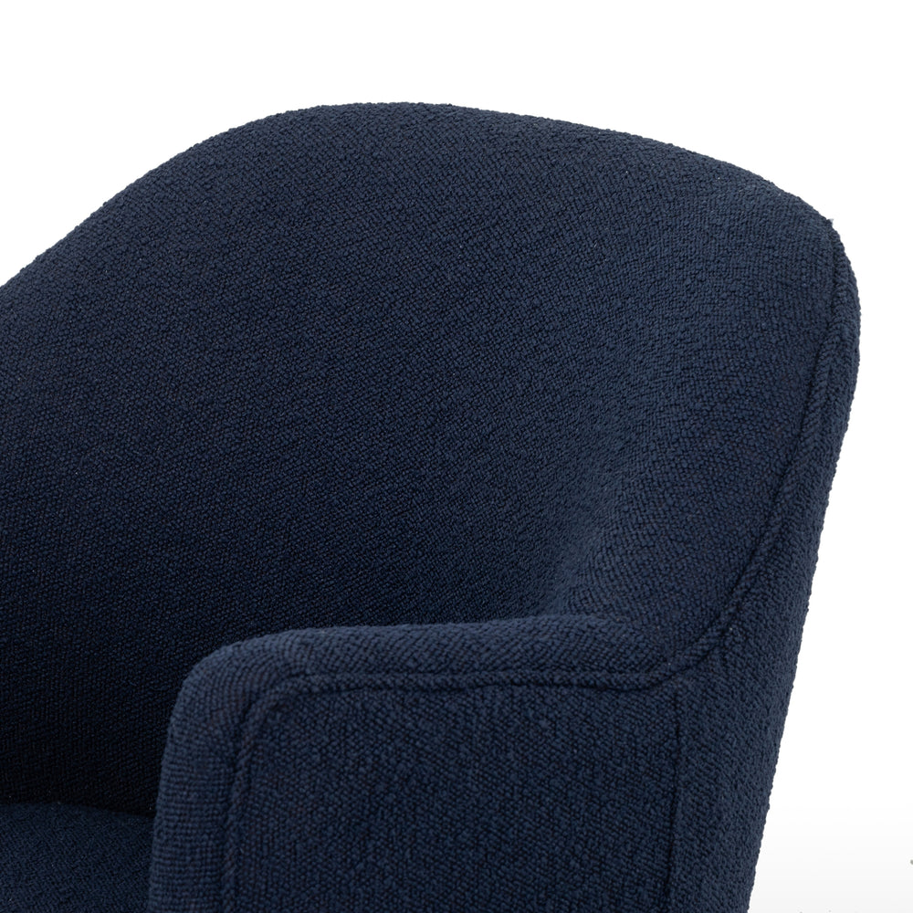 Aurora Swivel Chair In Copenhagen Indigo