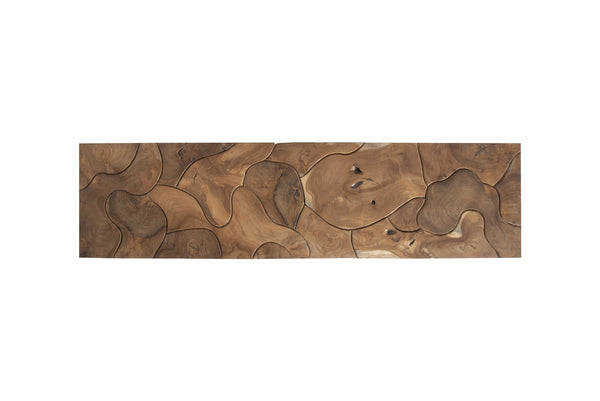 Teak Slice Console, Natural