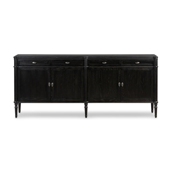 Toulouse Sideboard In Distressed Black Oak