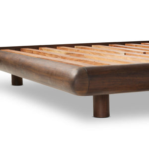 Nigel King Bed - Rustic Brown Acacia