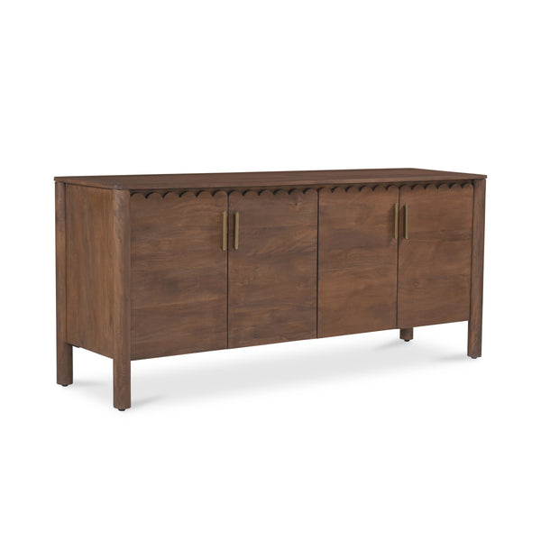 Moe's Wiley 4 Door Sideboard in Vintage Brown