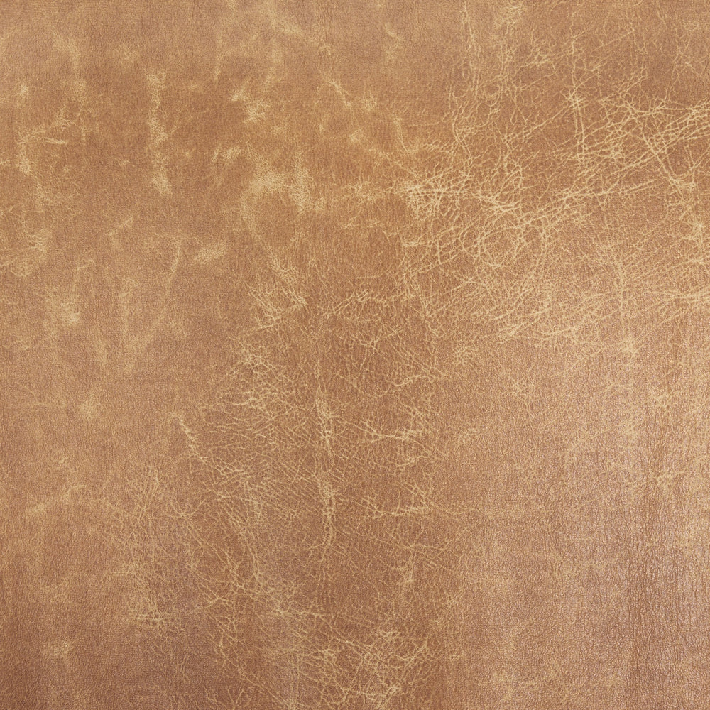 Westan Cognac Faux Leather W/Medium Brown Wood Accent Chair