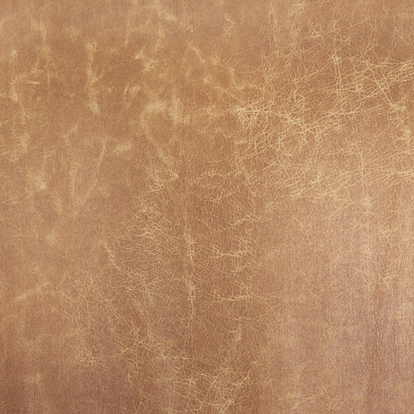 Westan Cognac Faux Leather W/Medium Brown Wood Accent Chair