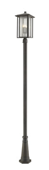 Aspen 3 Light Outdoor Post Mounted Fixture in Oil Rubbed Bronze Finish
