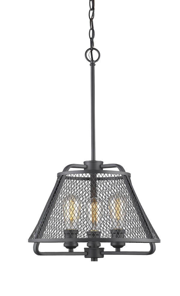 Iuka 3 Light Pendant in Bronze Finish