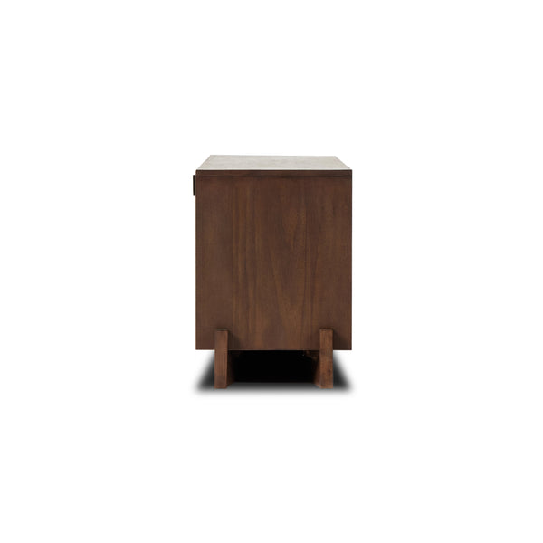 Castillo Media Console In Chestnut Parawood