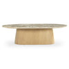 Moe's Carly Coffee Table Panther Stone Oak Base