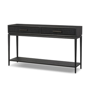 Rosenell Console Table - 60" - Black Oak Solid