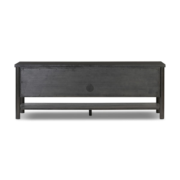 Roark Media Console - Ebony Oak Veneer