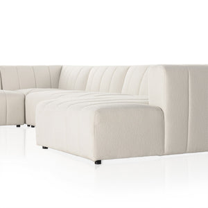 Langham Channeled 6-Piece Sectional - Fayette Cloud