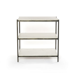Felix Nightstand in Hammered Grey