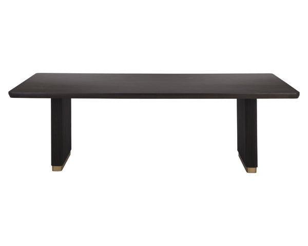 KALLA DINING TABLE - RECTANGULAR - CHARCOAL - 96"