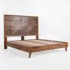 Santa Barbara Queen Bed - Oak Veneer & Honey Finish