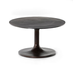 Simone Oval Coffee Table In Antique Rust