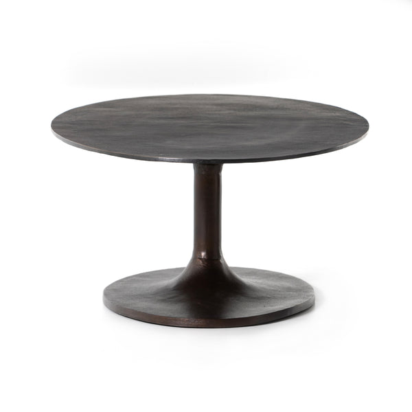 Simone Oval Coffee Table In Antique Rust