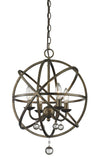 Acadia 4 Light Pendant in Golden Bronze Finish