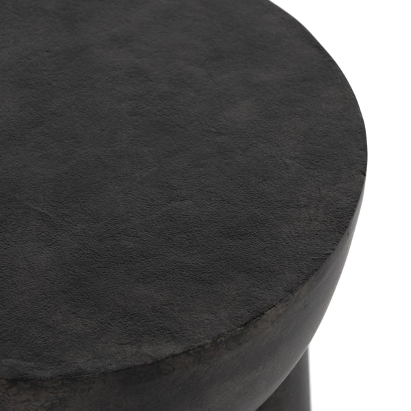 Sante End Table In Raw Black