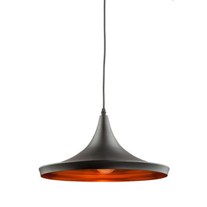 Connecticut JA802 Pendant in Matte Black & Copper