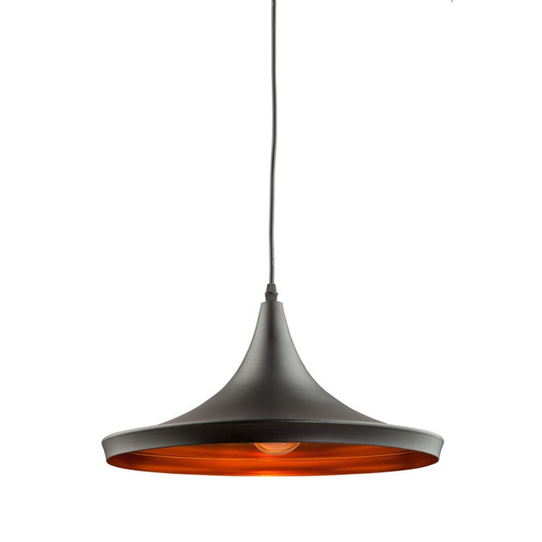 Connecticut JA802 Pendant in Matte Black & Copper