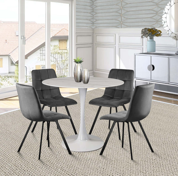 Omar Dining Table In White