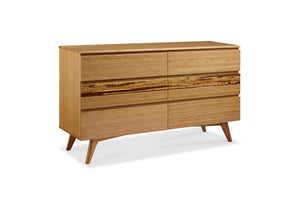 Caramelized Azara Six Drawer Dresser