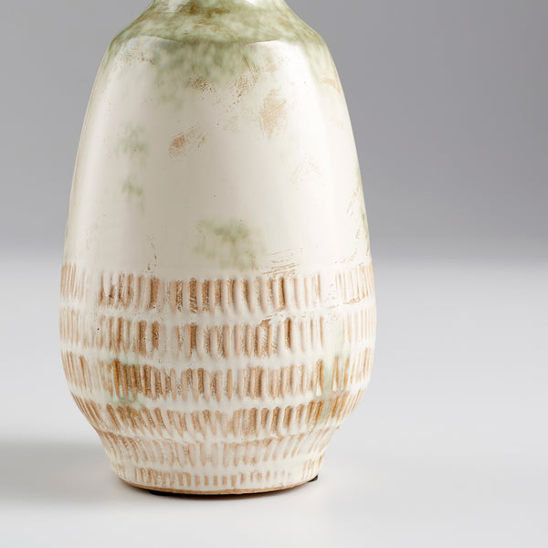 Large Yukon Vase in Olive Pearl Glaze