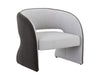 ROSALIA LOUNGE CHAIR - MINA LIGHT GREY / MEG ASH