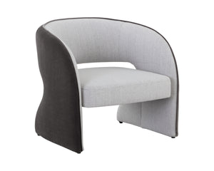 ROSALIA LOUNGE CHAIR - MINA LIGHT GREY / MEG ASH