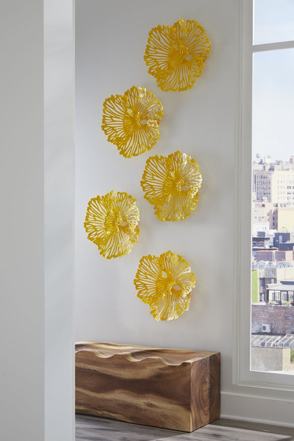 Flower Wall Art, Extra Small, Dandelion, Metal