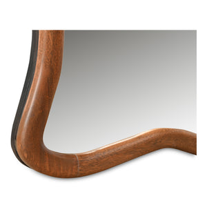Moe's Leni Large Mirror in Brown Acacia Wood