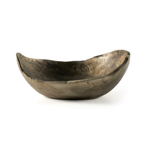 Jagen Outdoor Bowl - Rustic Cast Aluminum