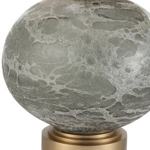 Lunia Gray Glass Table Lamp