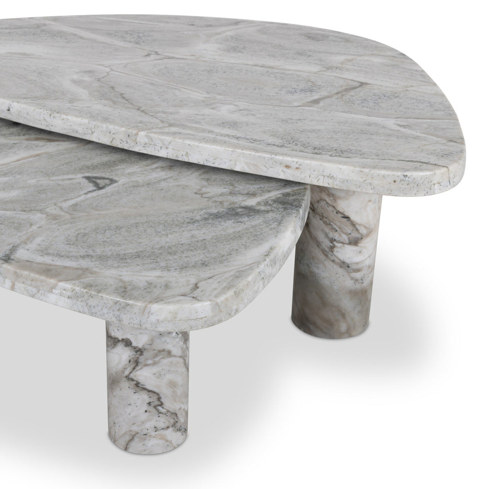 Zion Nesting Coffee Table Set - Sage Onyx