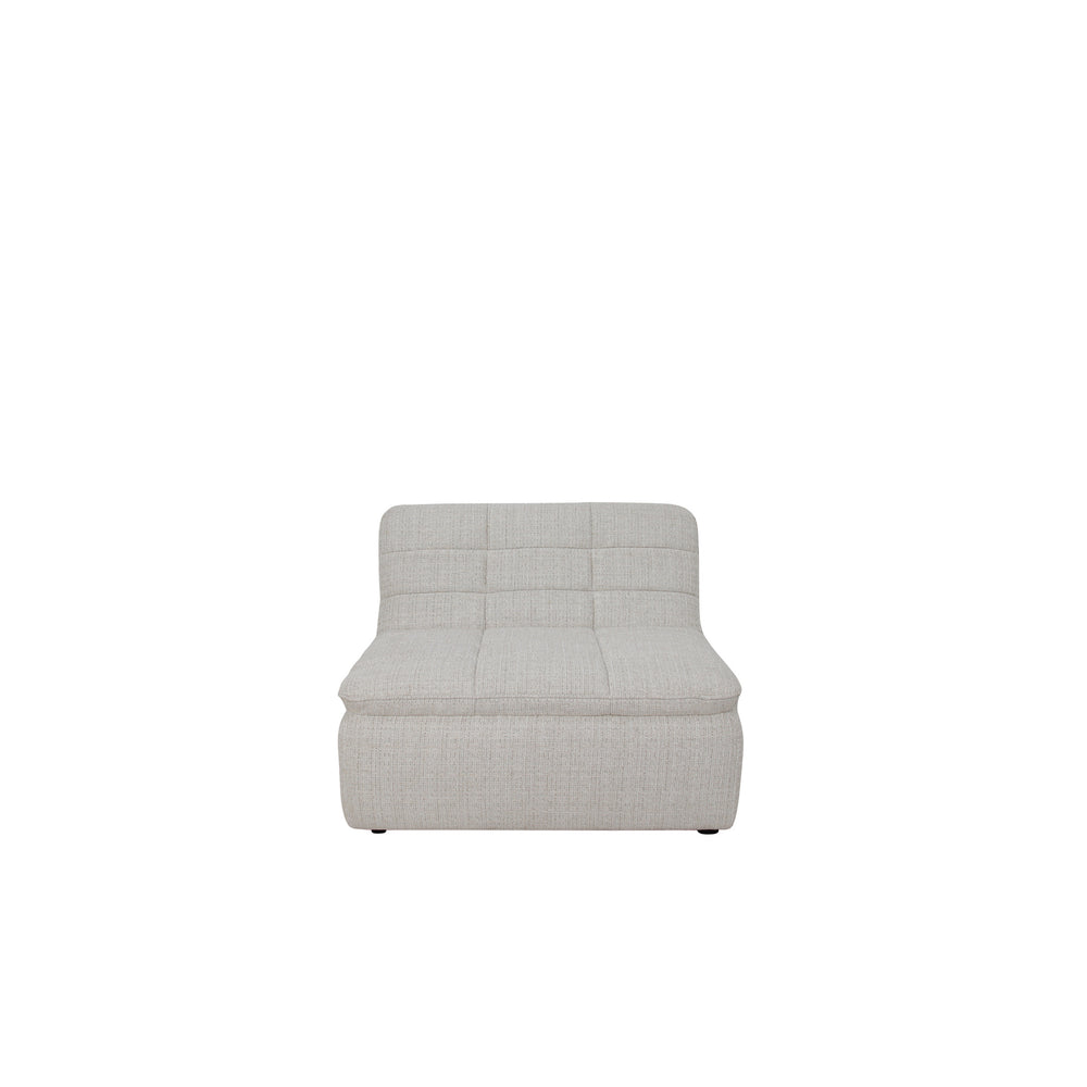 Moe's Lino Slipper Chair in Textured Oat