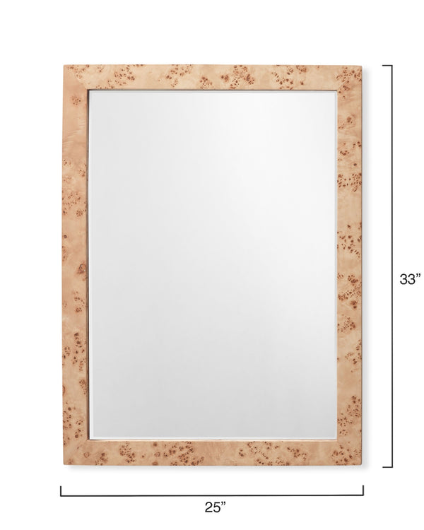 Chandler Rectangle Wood Wall Mirror, Natural